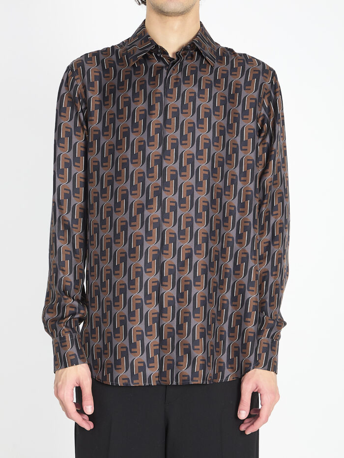Fendi Printed silk shirt