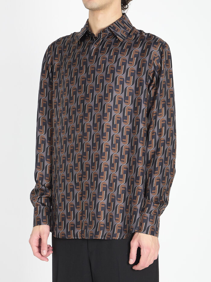 Fendi Printed silk shirt