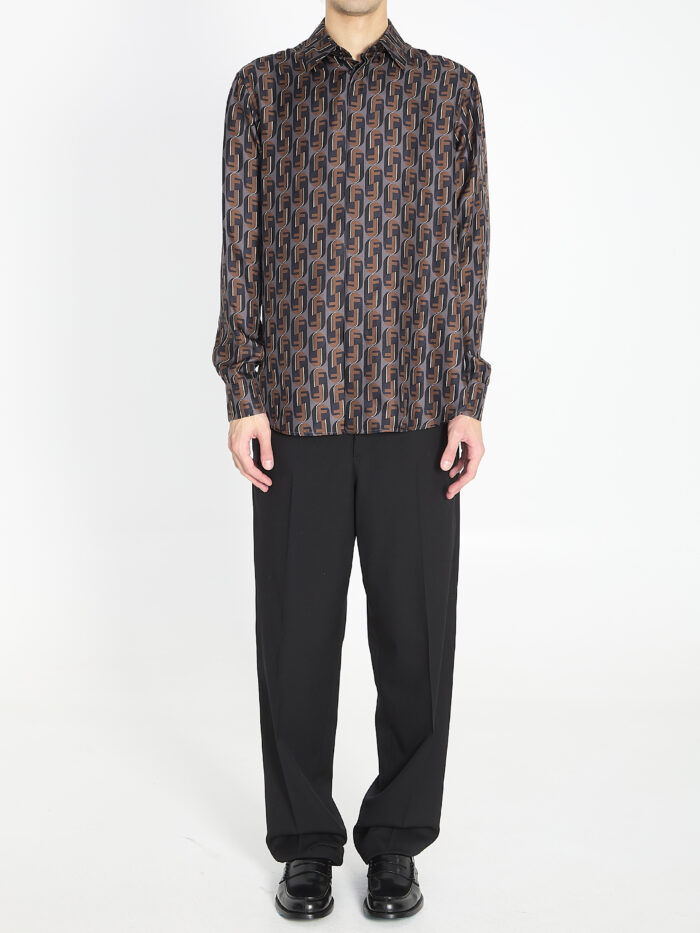 Fendi Printed silk shirt