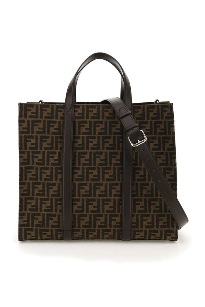 FENDI Recycled Ff Jacquard Fabric Tote Bag