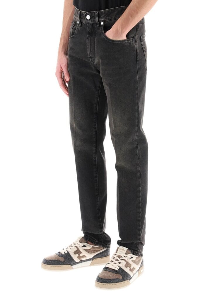 FENDI Regular Jeans With Tailored Crease