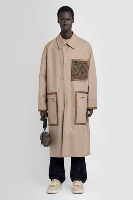 FENDI Reversible Fabric Trench Coat