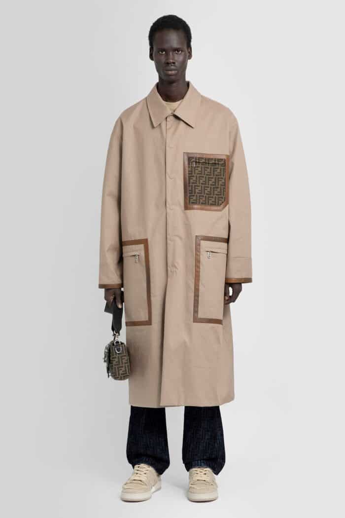 FENDI Reversible Fabric Trench Coat