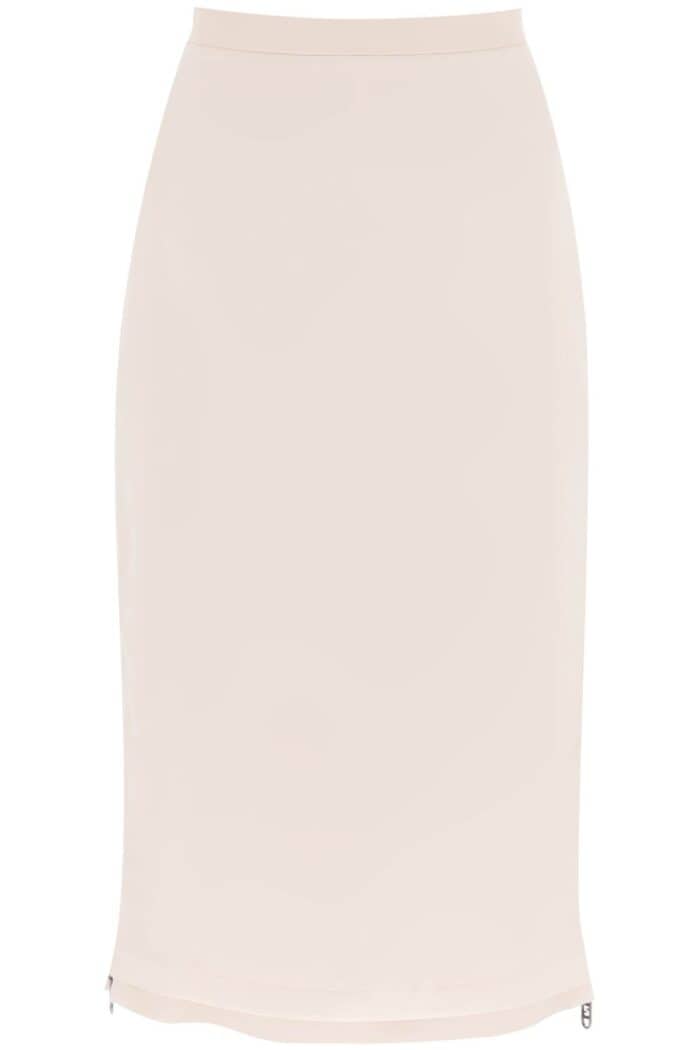 Fendi Reversible Midi Skirt With Side Zippers