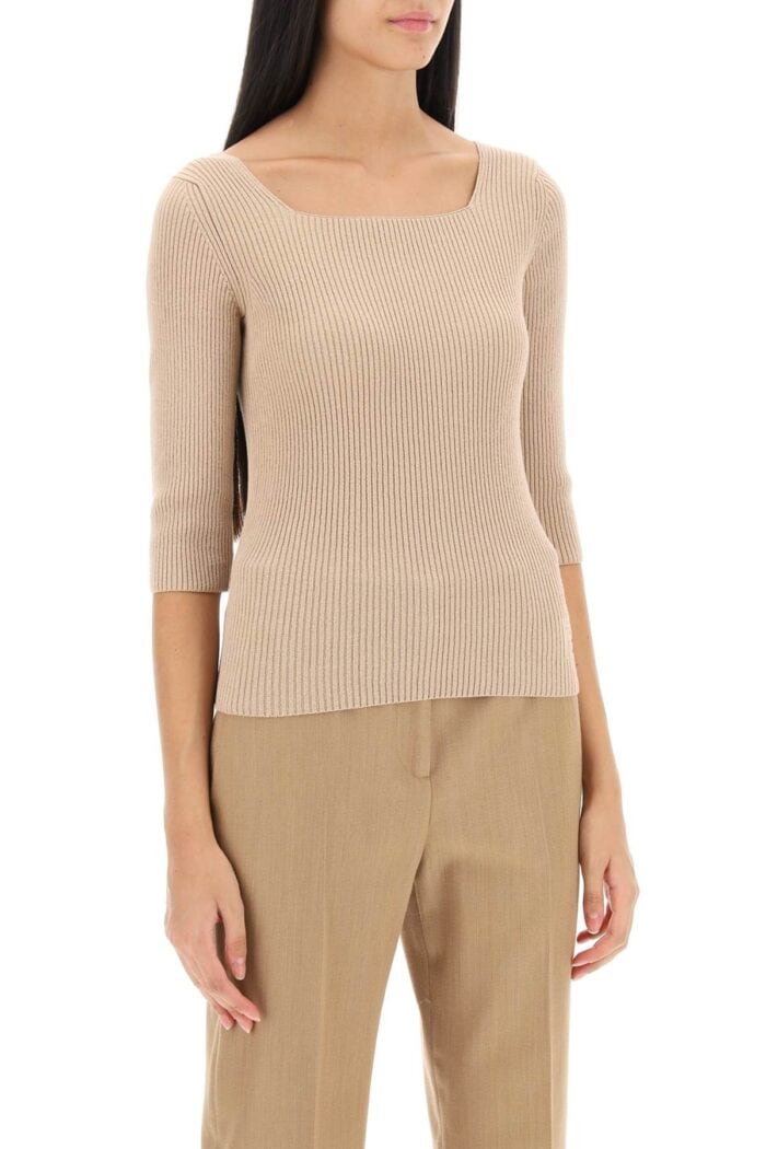 FENDI Ribbed Cotton Sweater