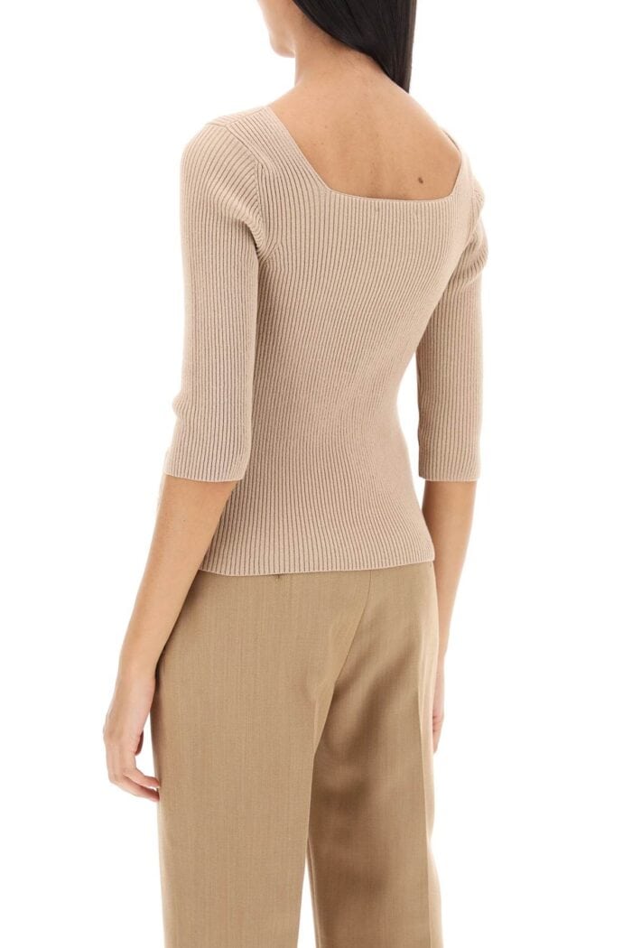 FENDI Ribbed Cotton Sweater