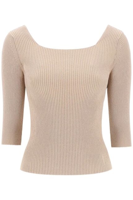 FENDI Ribbed Cotton Sweater