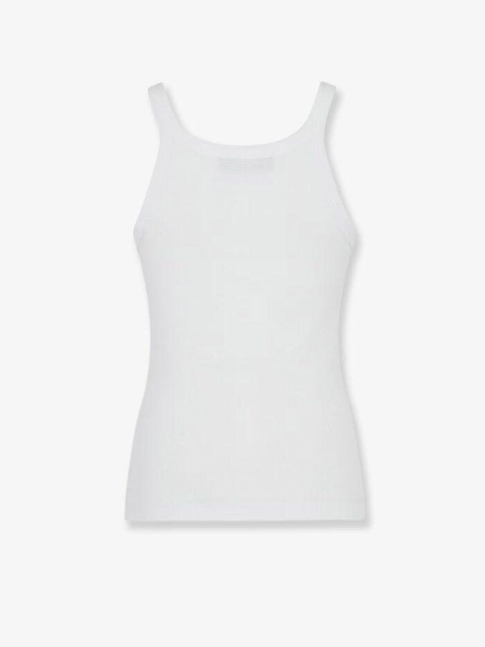 Fendi Ribbed Cotton Tank Top