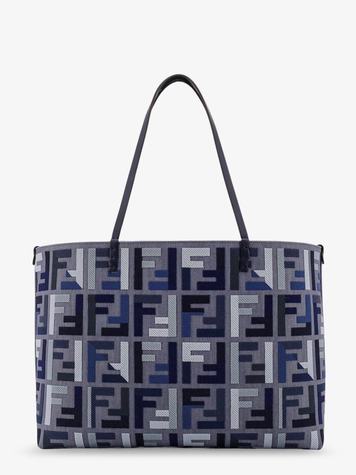 Fendi Roll Large Jacquard FF Fabric Tote Bag