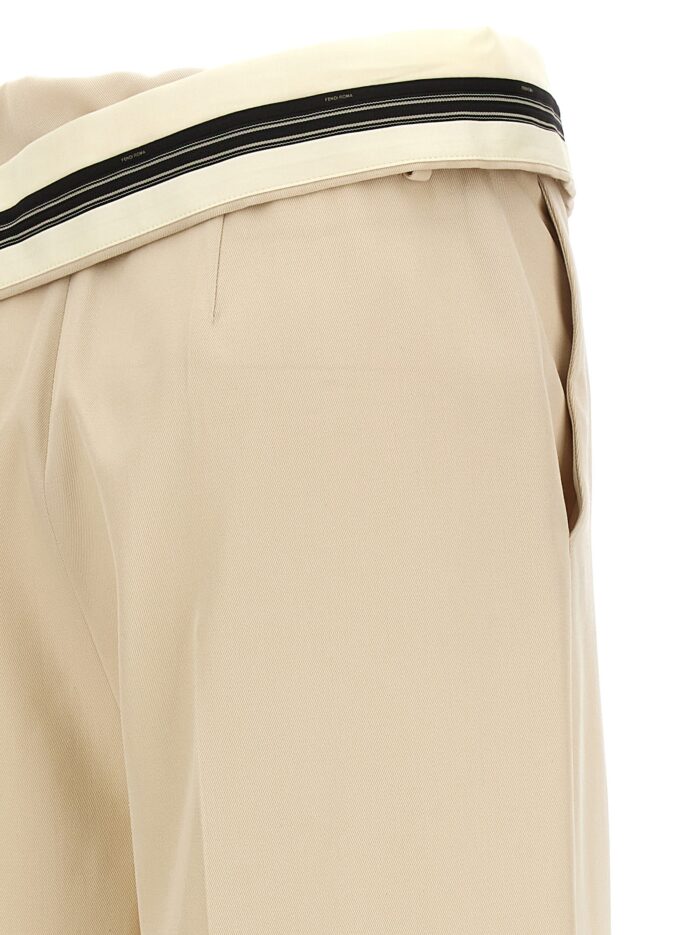 'Fendi Roma' Gabardine Trousers