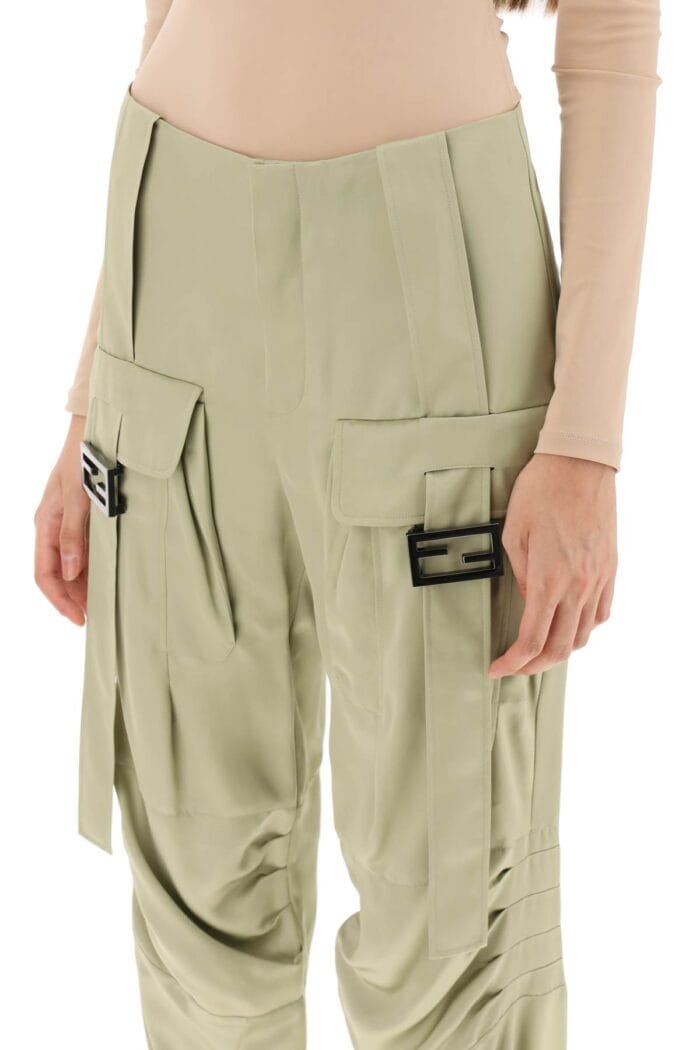 Fendi Satin Cargo Pants