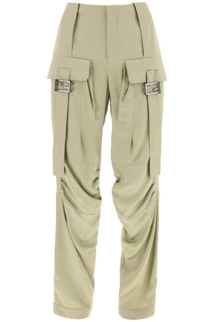 Fendi Satin Cargo Pants