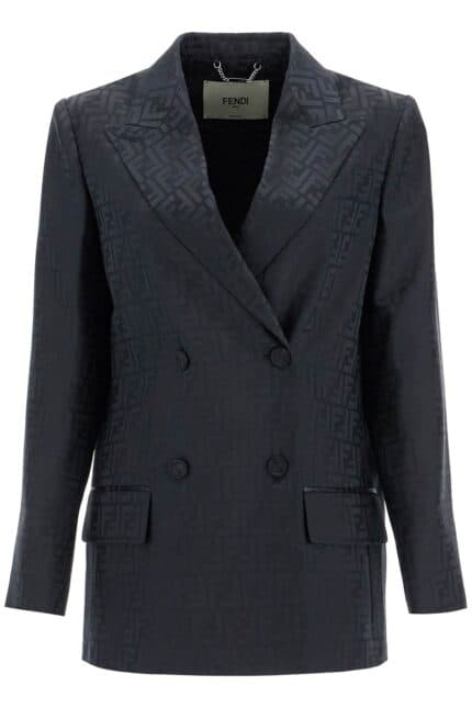 FENDI Satin Crepe Ff Blazer