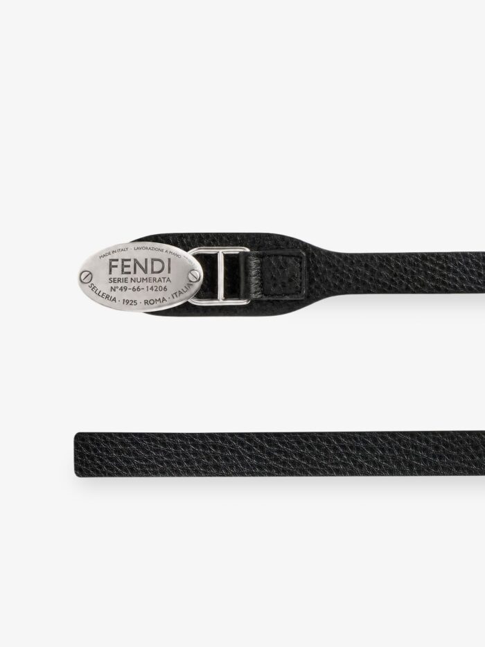 Fendi Selleria Cuoio Romano Leather Belt