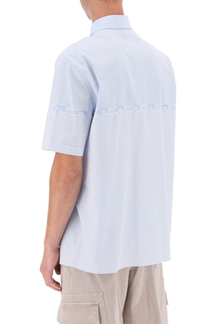 Fendi Short-sleeved Shirt With 'fendi O'lock' Embroidery