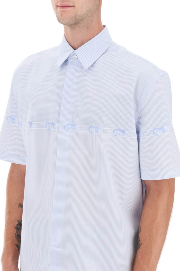 Fendi Short-sleeved Shirt With 'fendi O'lock' Embroidery