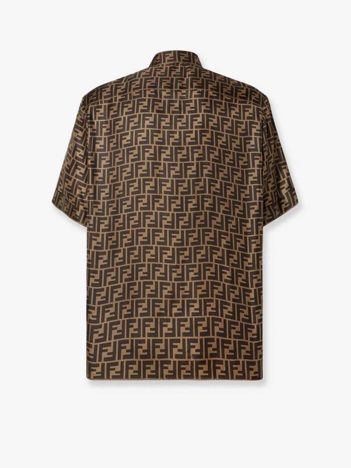 Fendi Silk Shirt With All-over FF Logo