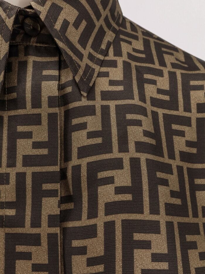 Fendi Silk Shirt With FF Motif
