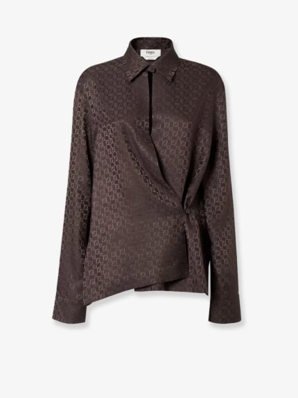 Fendi Silk Shirt With FF Motif