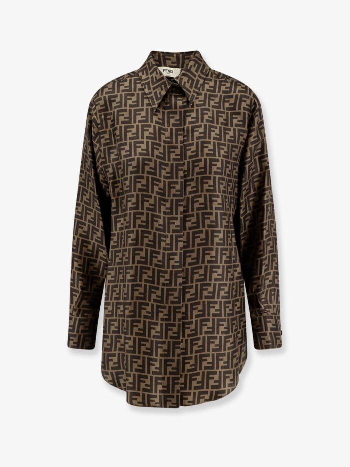 Fendi Silk Shirt With FF Motif