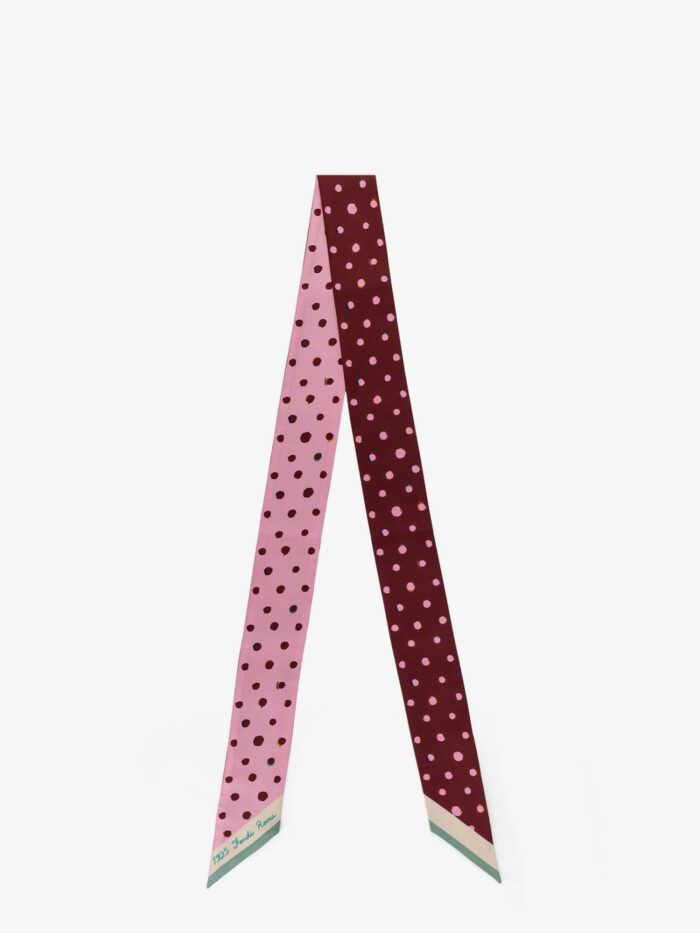 fendi silk wrappy bandeau with falena dots motif Fendi Silk Wrappy Bandeau With Falena Dots Motif