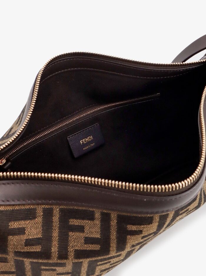 Fendi Simply Medium FF Jacquard Fabric Crossbody Bag