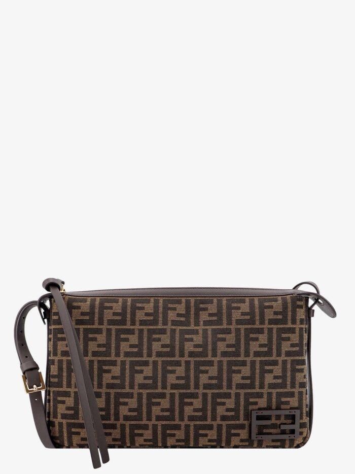 Fendi Simply Medium FF Jacquard Fabric Crossbody Bag