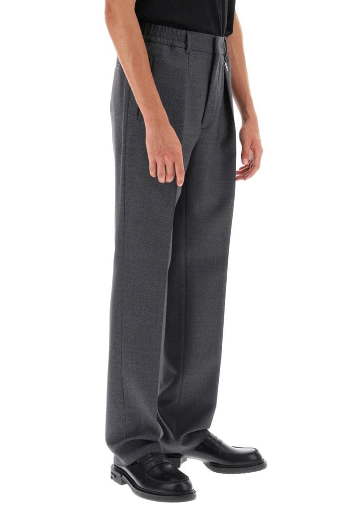 FENDI Single Pleat Merino Wool Trousers