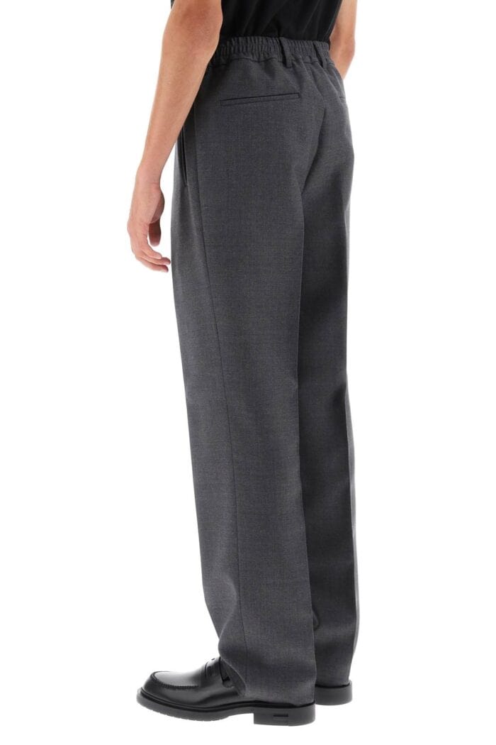 FENDI Single Pleat Merino Wool Trousers