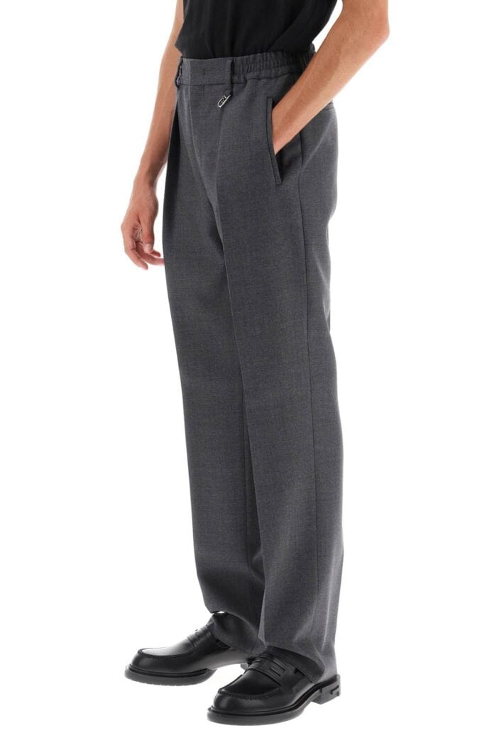 FENDI Single Pleat Merino Wool Trousers