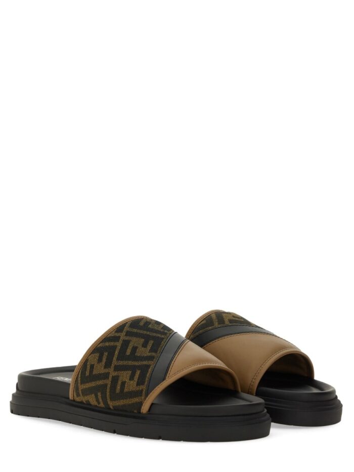 Fendi SLIDE SANDAL "DIAGONALS"