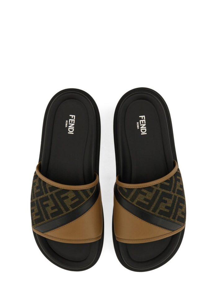Fendi SLIDE SANDAL "DIAGONALS"