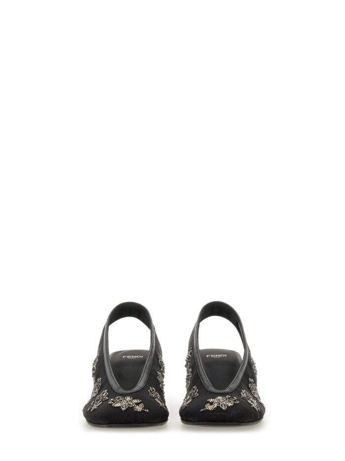 Fendi SLINGBACK WITH EMBROIDERY