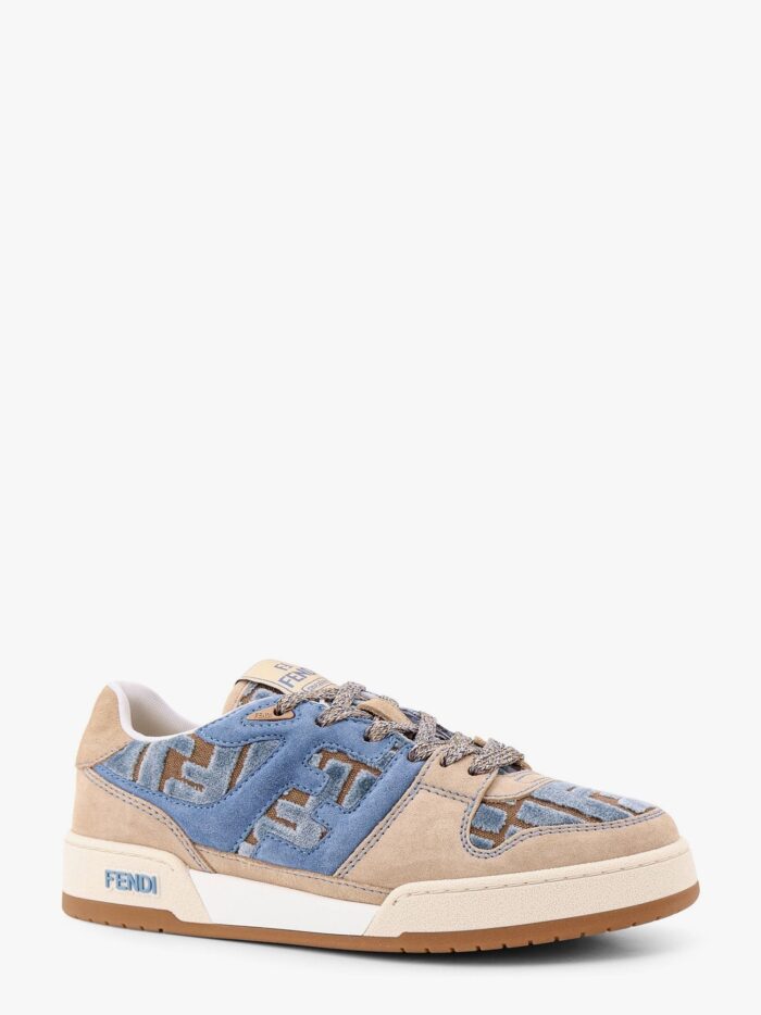 Fendi Suede Sneakers With Ff Inserts