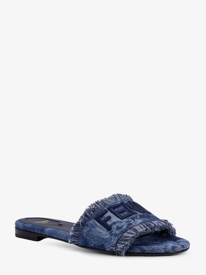 Fendi Sunshine Denim Slides