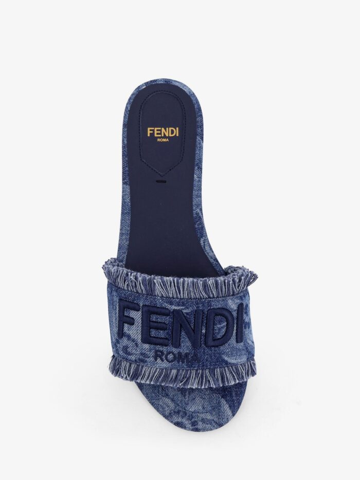 Fendi Sunshine Denim Slides
