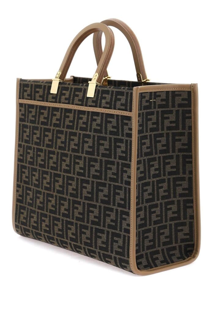 FENDI Sunshine Medium Tote Bag With Jacquard Ff Pattern