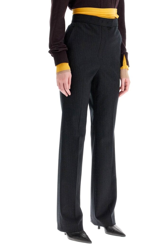 FENDI Tailored Wool Pinstripe Trousers