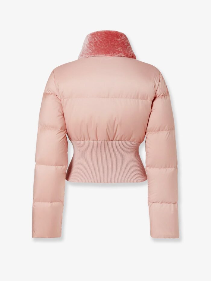 Fendi Technical Fabric And Shearling Down Jacket