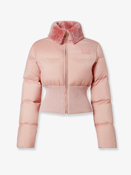 Fendi Technical Fabric And Shearling Down Jacket