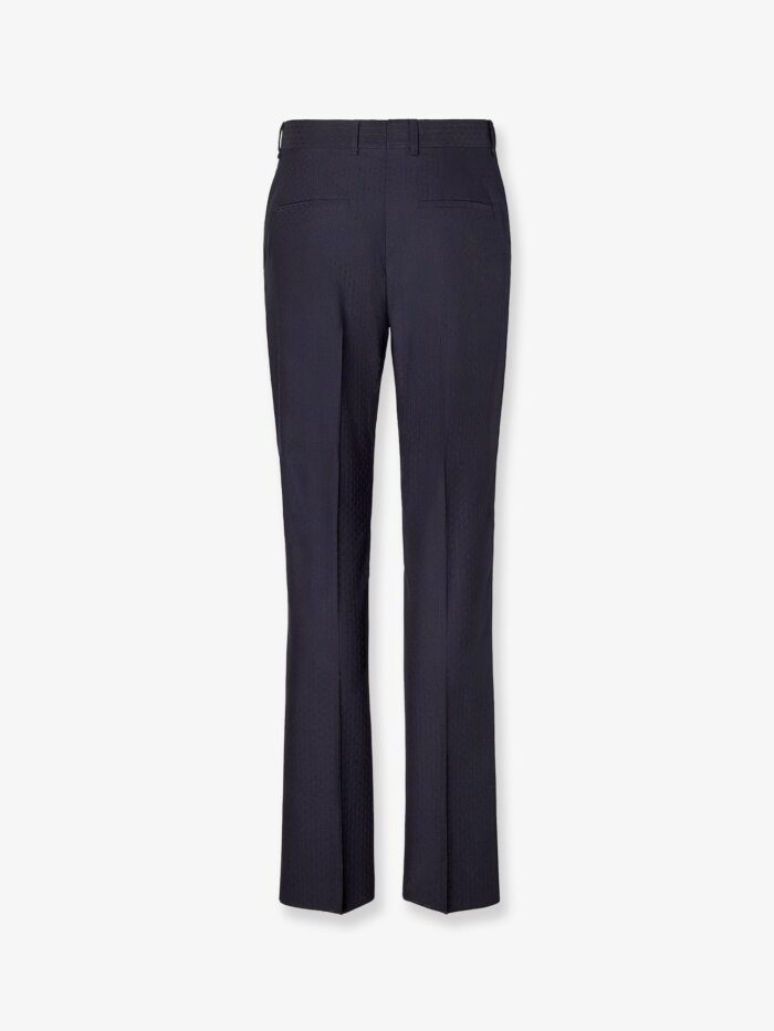 Fendi Trousers Wool Tonal Stitching