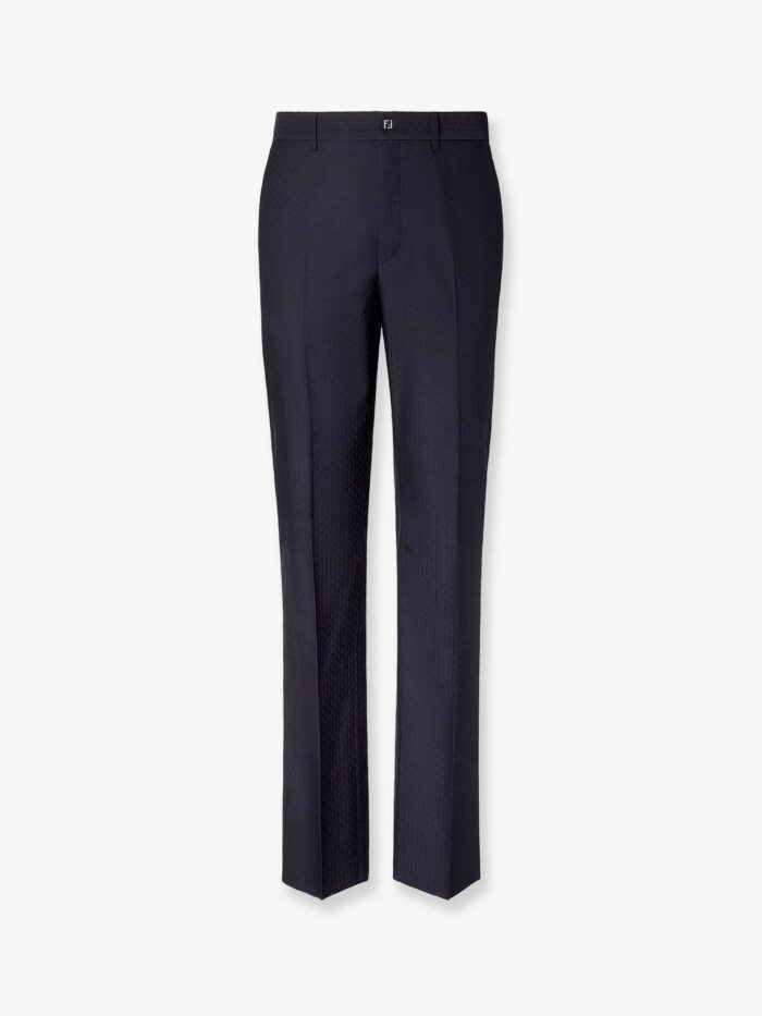 Fendi Trousers Wool Tonal Stitching