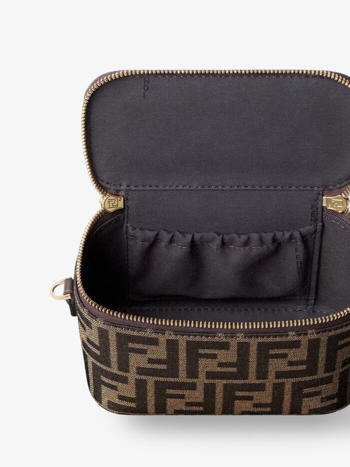 Fendi Vanity FF Jacquard Fabric Shoulder Bag