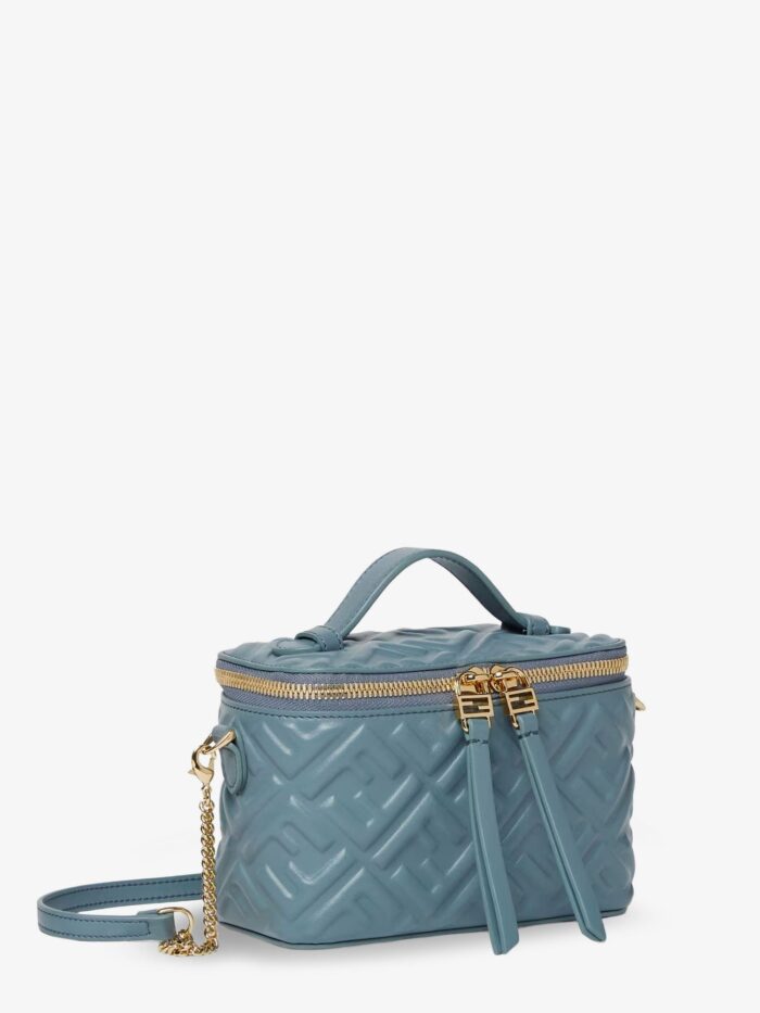 Fendi Vanity Leather Crossbody Bag With FF Motif