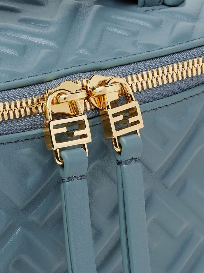 Fendi Vanity Leather Crossbody Bag With FF Motif