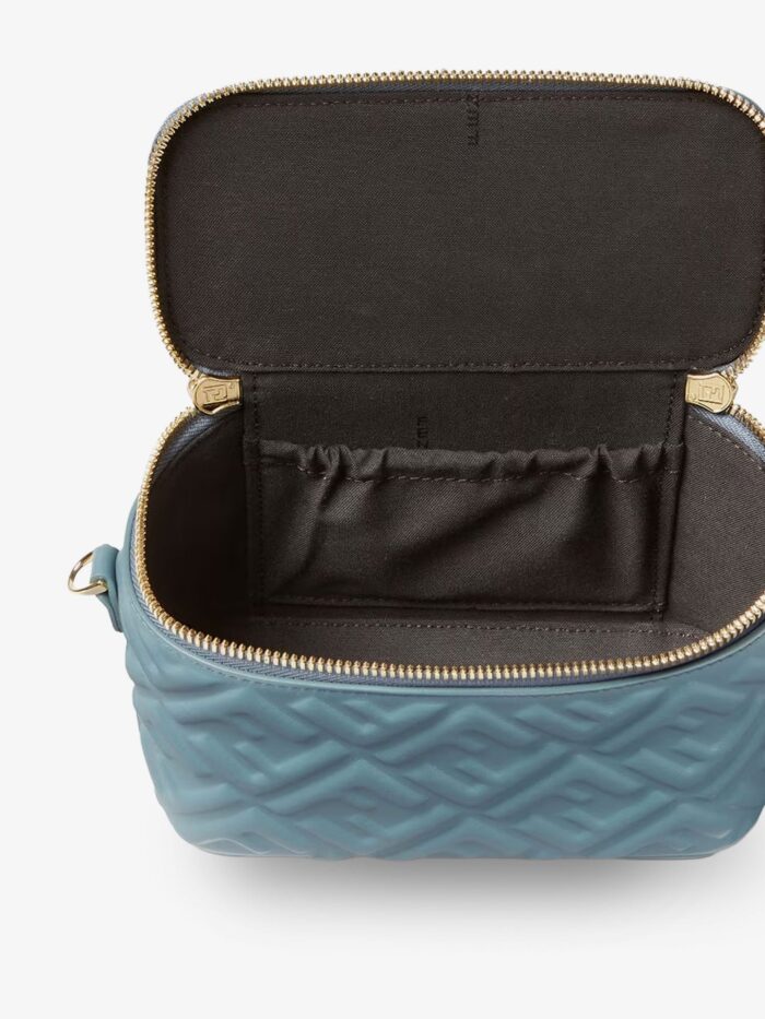 Fendi Vanity Leather Crossbody Bag With FF Motif