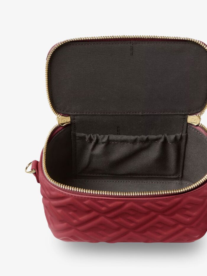 Fendi Vanity Leather Crossbody Bag With FF Motif