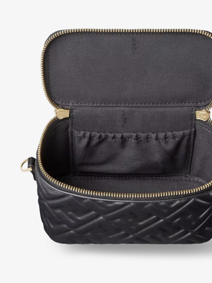 Fendi Vanity Leather Shoulder Bag With FF Motif