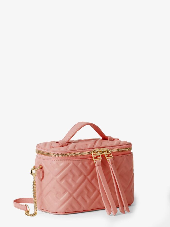 Fendi Vanity Leather Shoulder Bag With FF Motif