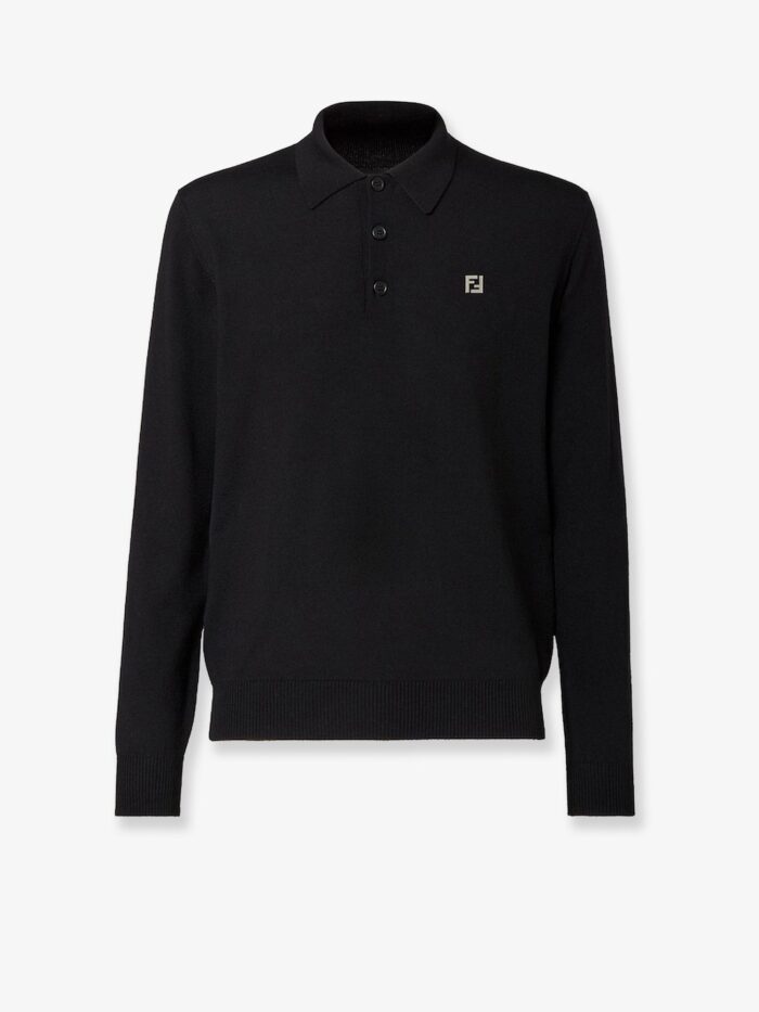 Fendi Virgin Wool Polo Shirt